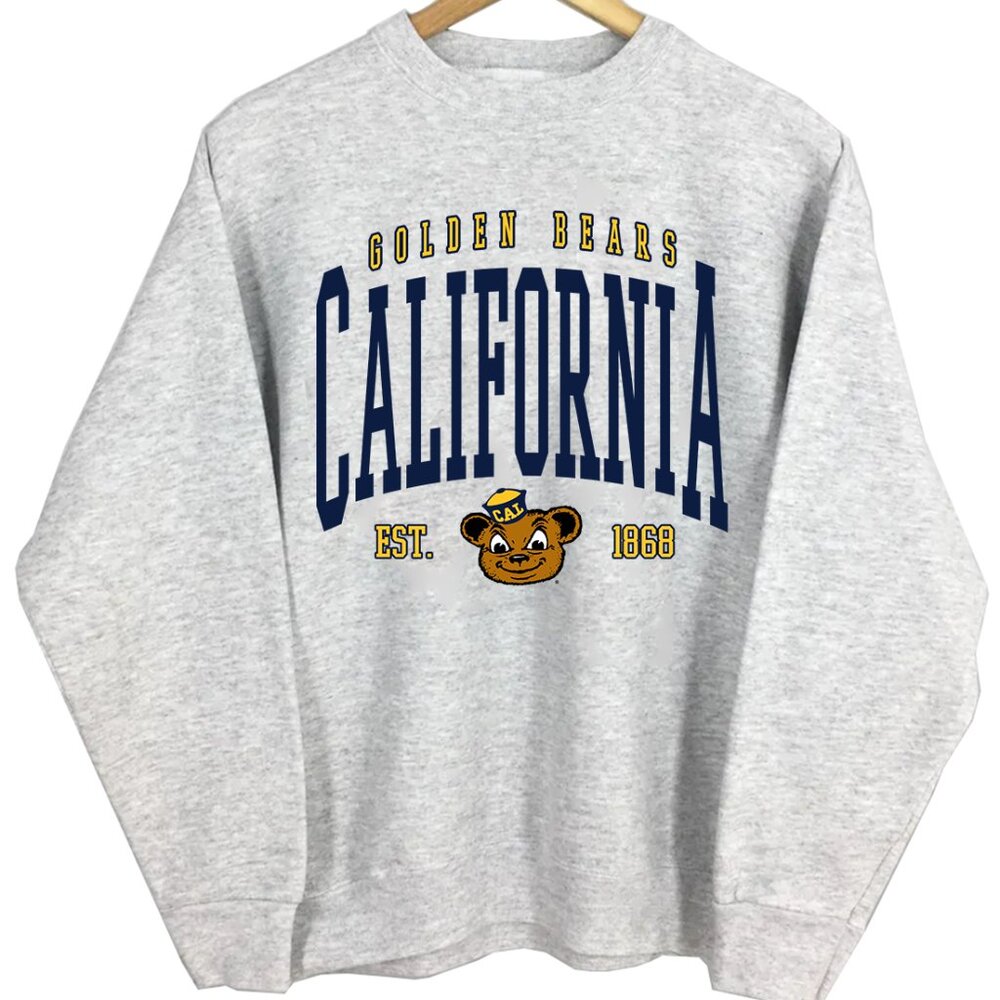 NCAA  California Golden Bears Varsity Teams Shirt Sweatshirt Retro Sweater